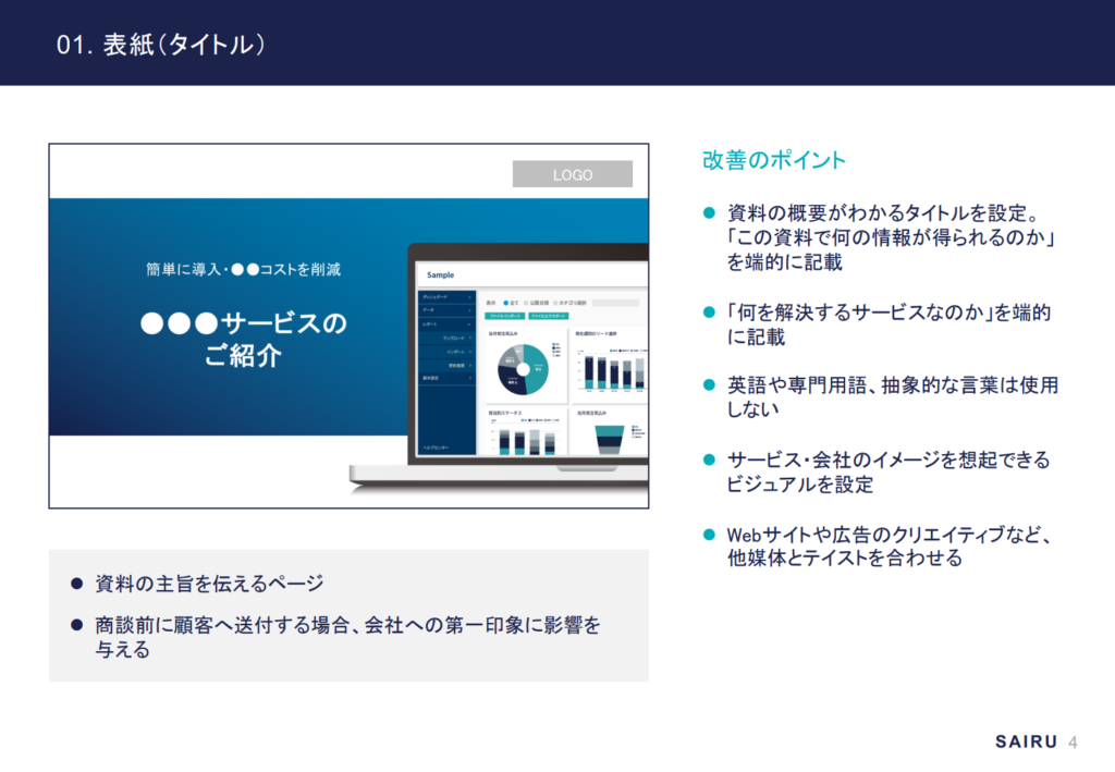 営業資料チェックリスト