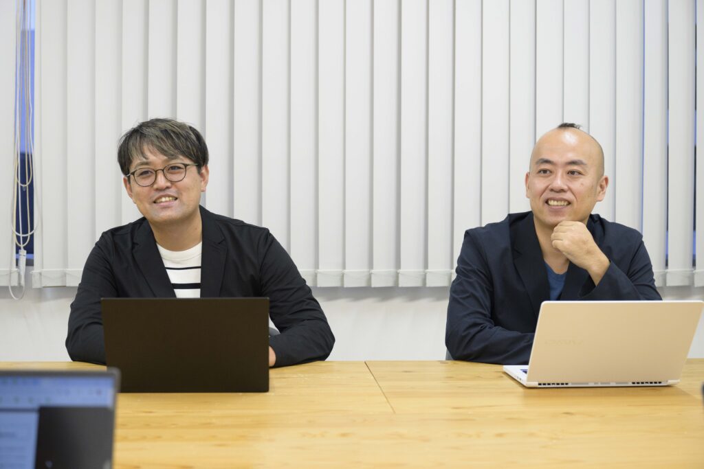 写真：支援内容について語る才流の2人