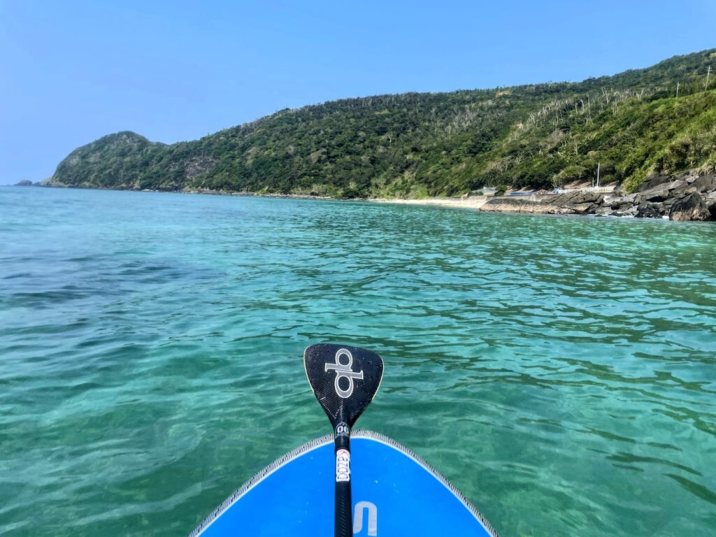 写真：加藤がSUP中に撮影した海