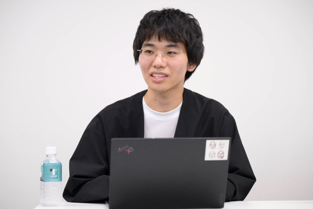 写真：インタビューに応じるTOKIUMの和田さん