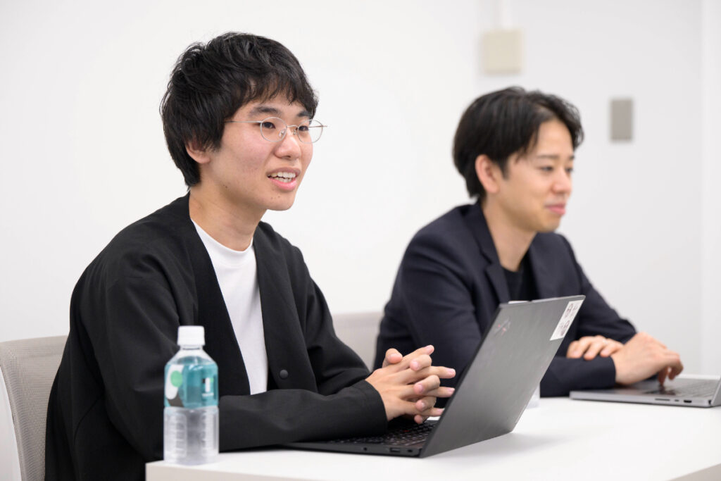 写真：インタビューに応じるTOKIUMの和田さん