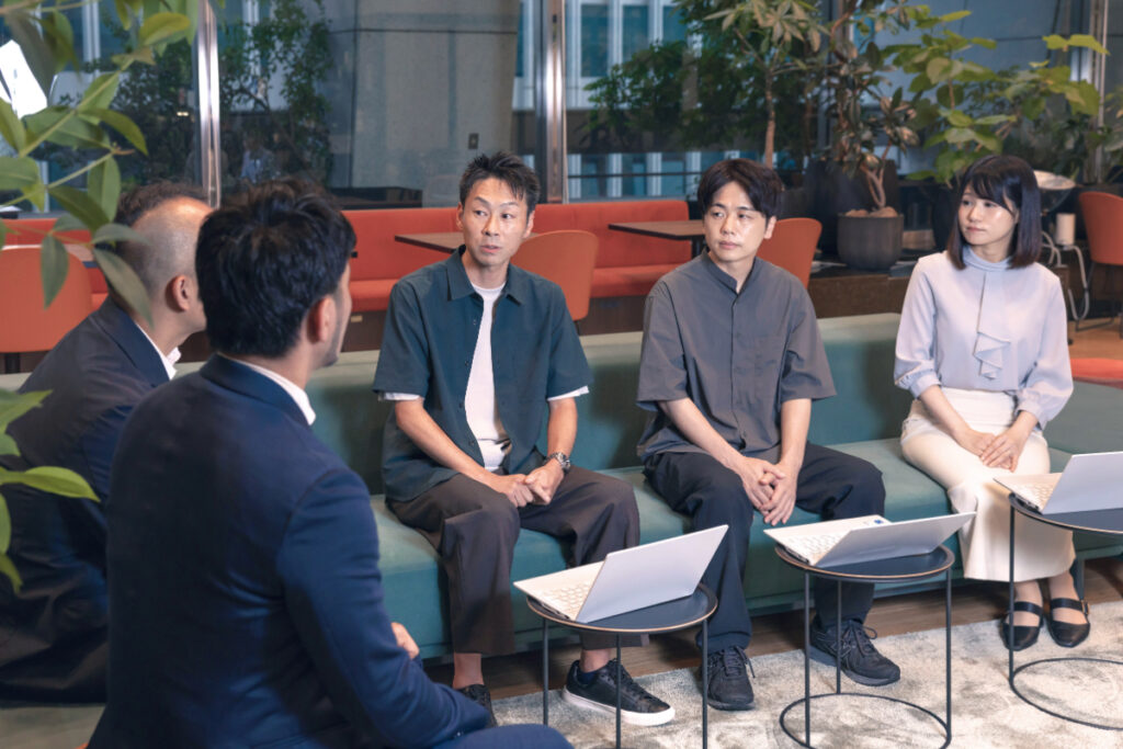 写真：インタビューに応じる損保ジャパンのみなさま