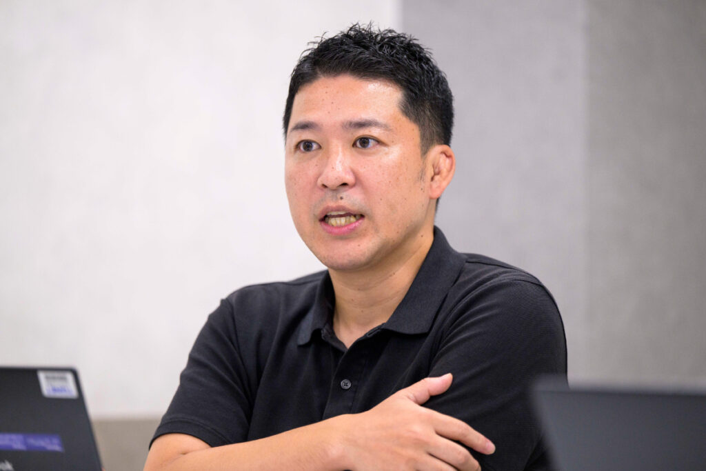 写真:インタビューに応じる東京ガスのTさん