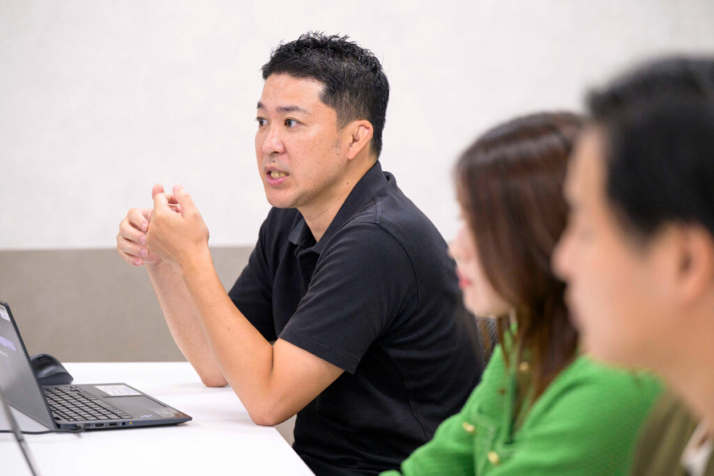 写真:インタビューに応じる東京ガスのTさん